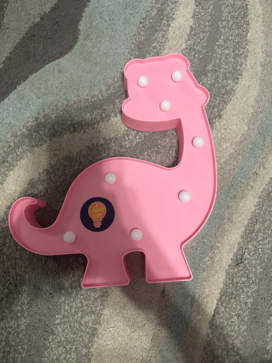 Pink light up Dinosaur