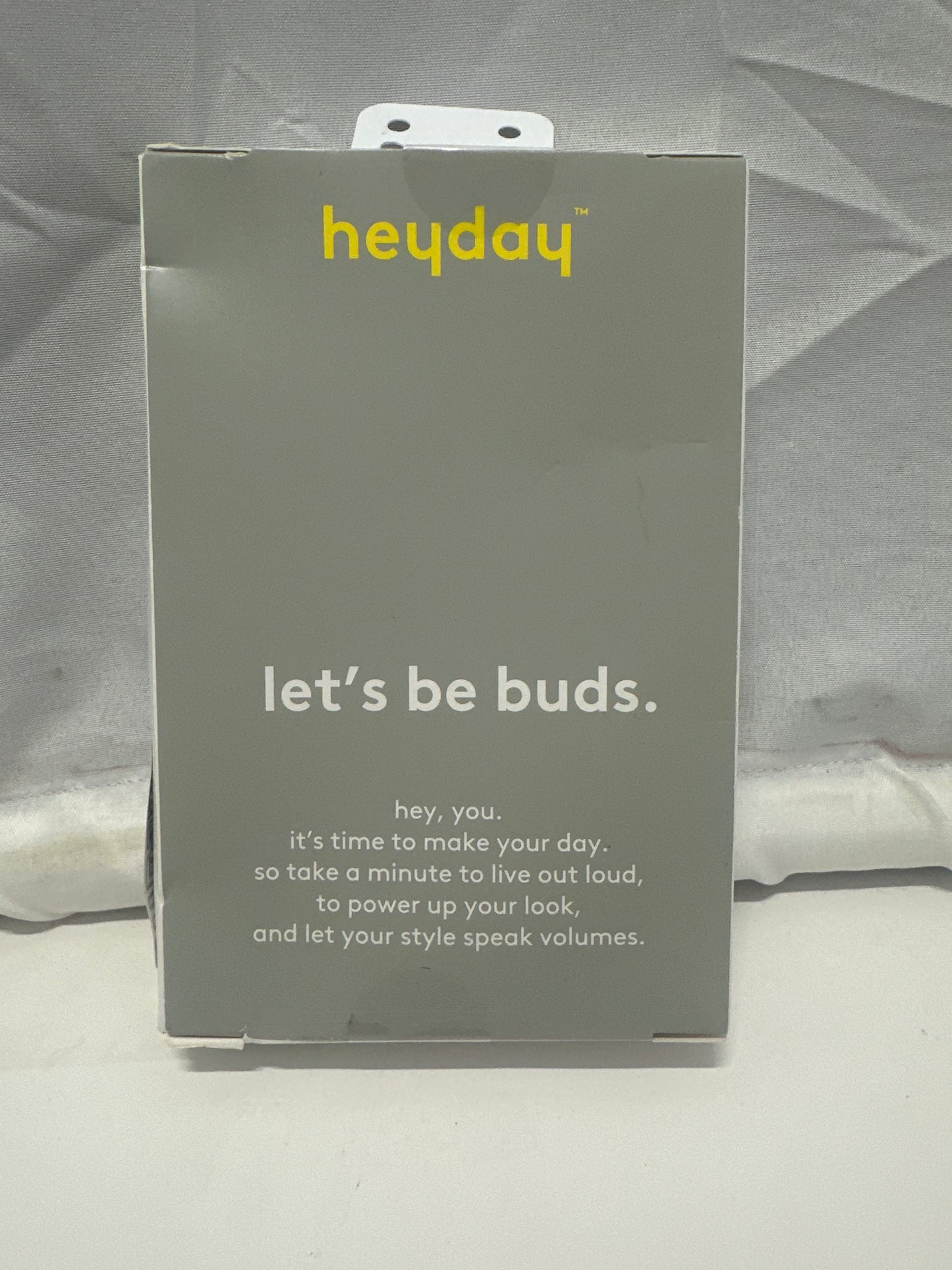 Heyday Wired Earbuds 3.5mm AUX Microphone Remote Bright Blue New