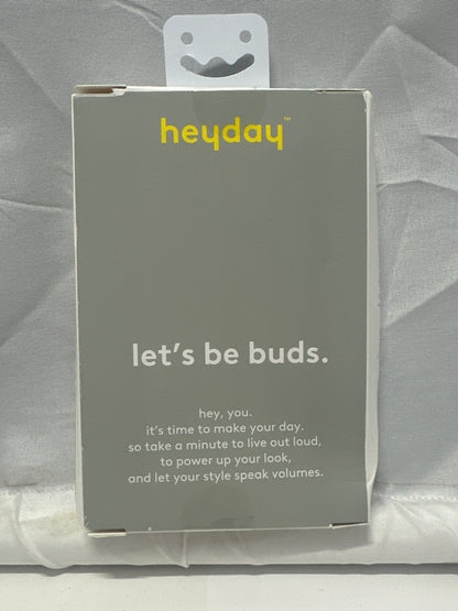 Heyday Wired Earbuds 3.5mm AUX Microphone Remote Pastel Lime New