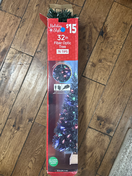 Holiday Style 32in Fiber Optic Tree