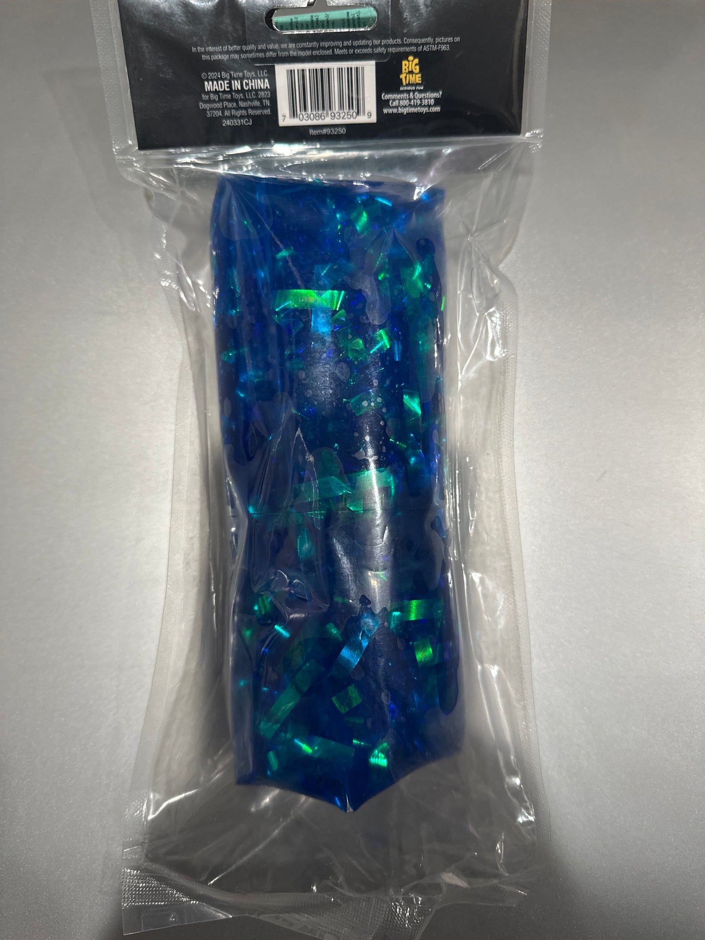 Jumbo Water Tube Fidget Toy - Blue