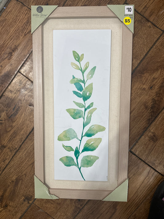 Light wood floral picture