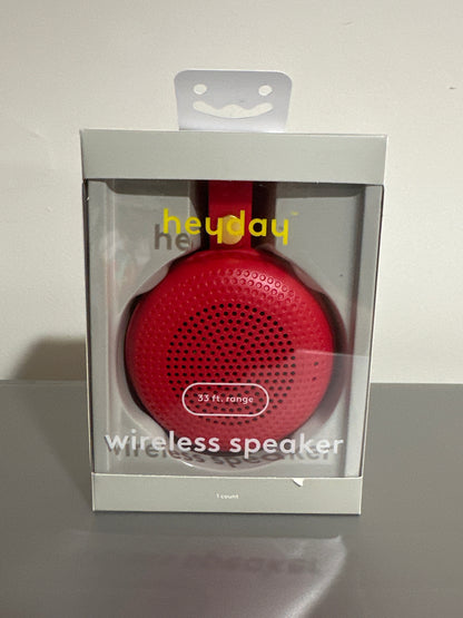 heyday™ Wireless Speaker – Portable Bluetooth Speaker (Red)
