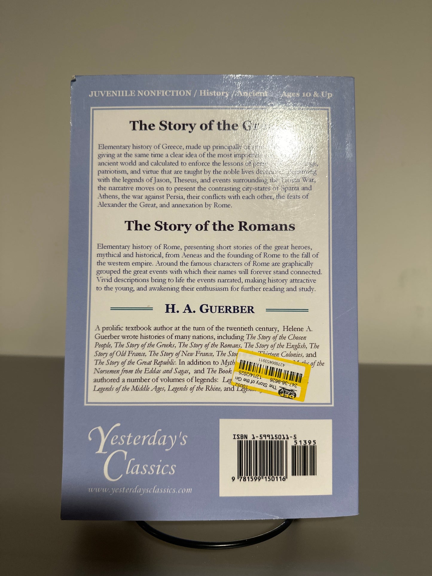 The Story of the Greeks [Yesterday's Classics] (Paperback)
