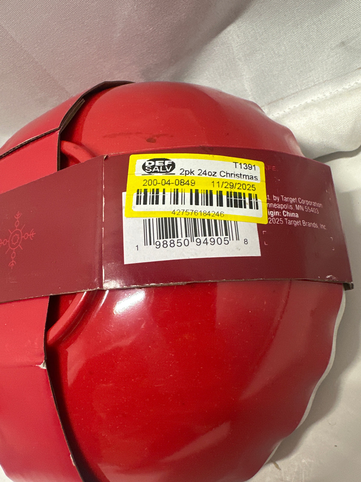 Wondershop candy cane mini bowls set of 2