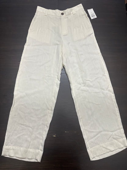 A New Day™ Off-White Linen-Blend Ankle Pants – Women’s Size 6