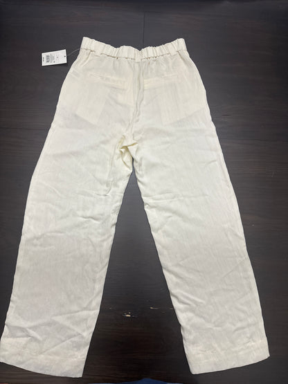 A New Day™ Off-White Linen-Blend Ankle Pants – Women’s Size 6