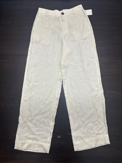 A New Day™ Off-White Linen-Blend Ankle Pants – Women’s Size 4