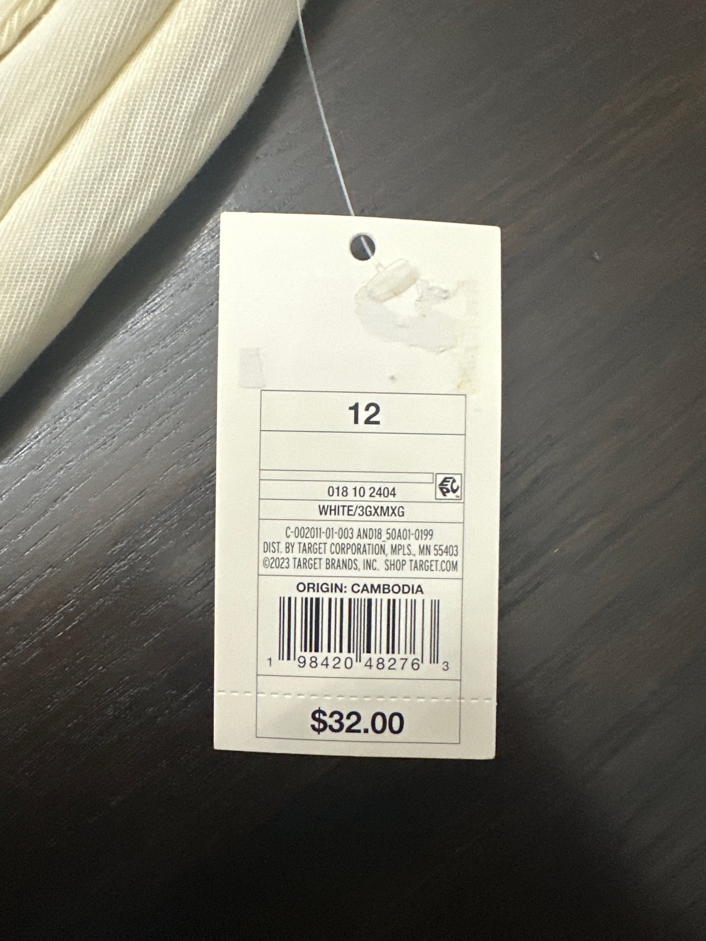 A New Day™ Off-White Linen-Blend Ankle Pants – Women’s Size 12