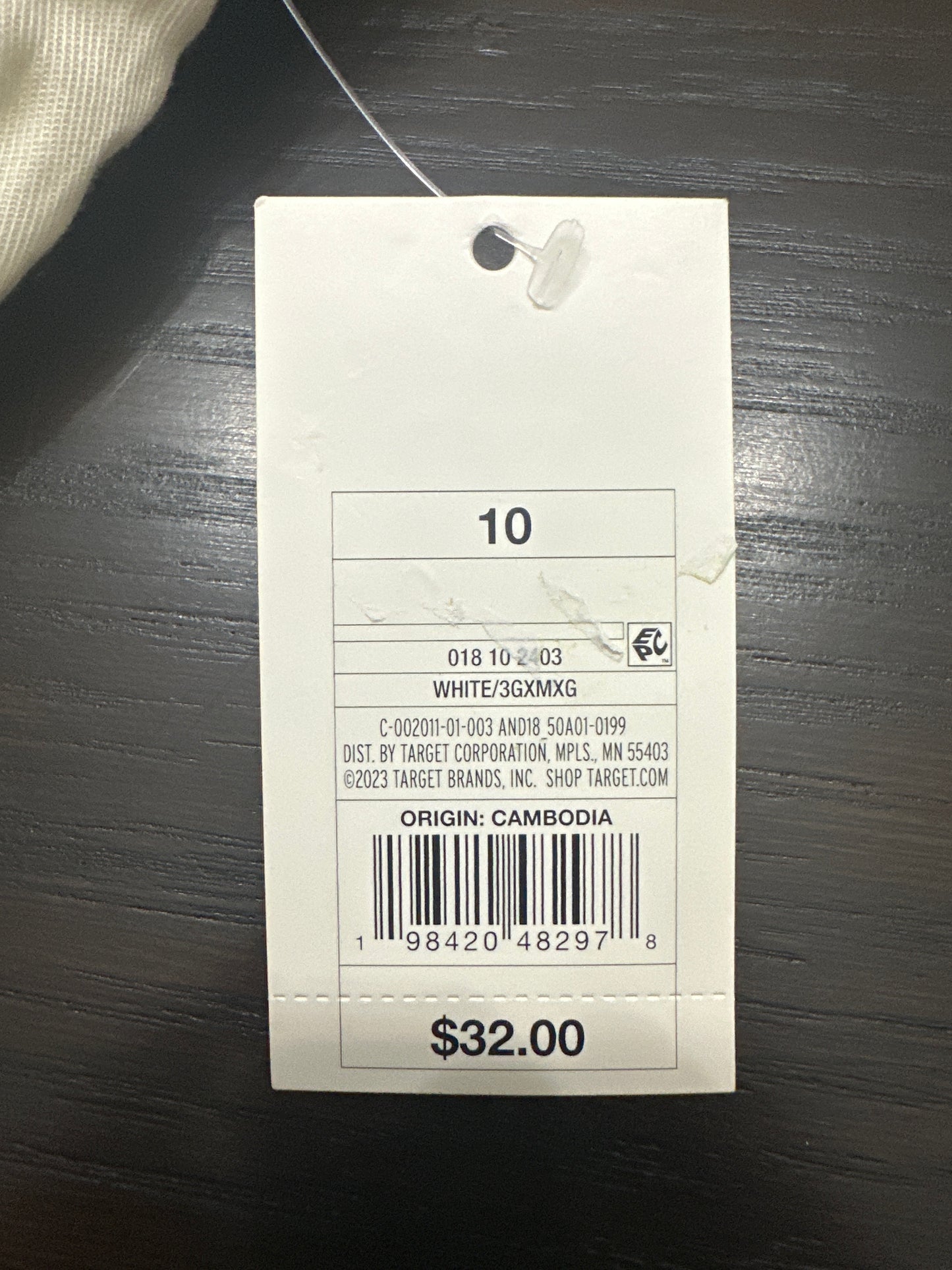 A New Day™ Off-White Linen-Blend Ankle Pants – Women’s Size 10