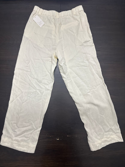 A New Day™ Off-White Linen-Blend Ankle Pants – Women’s Size 10