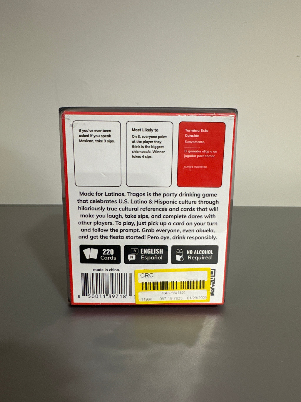 Tragos Party Card Game – The Party Game Para Latinos English & Español