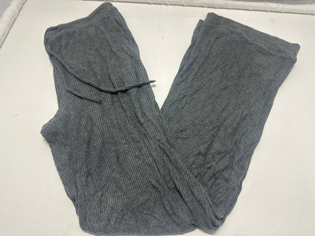 Auden women's dark gray ribbed sleepwear pants size S view 1