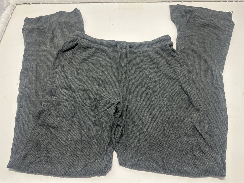 Auden women's dark gray ribbed sleepwear pants size S view 3