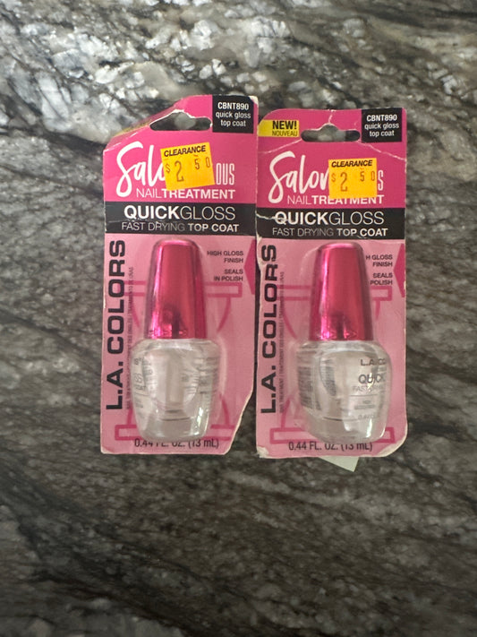Salon Fabulous Nail Treatments - Quick Gloss Fast Drying Top Coat