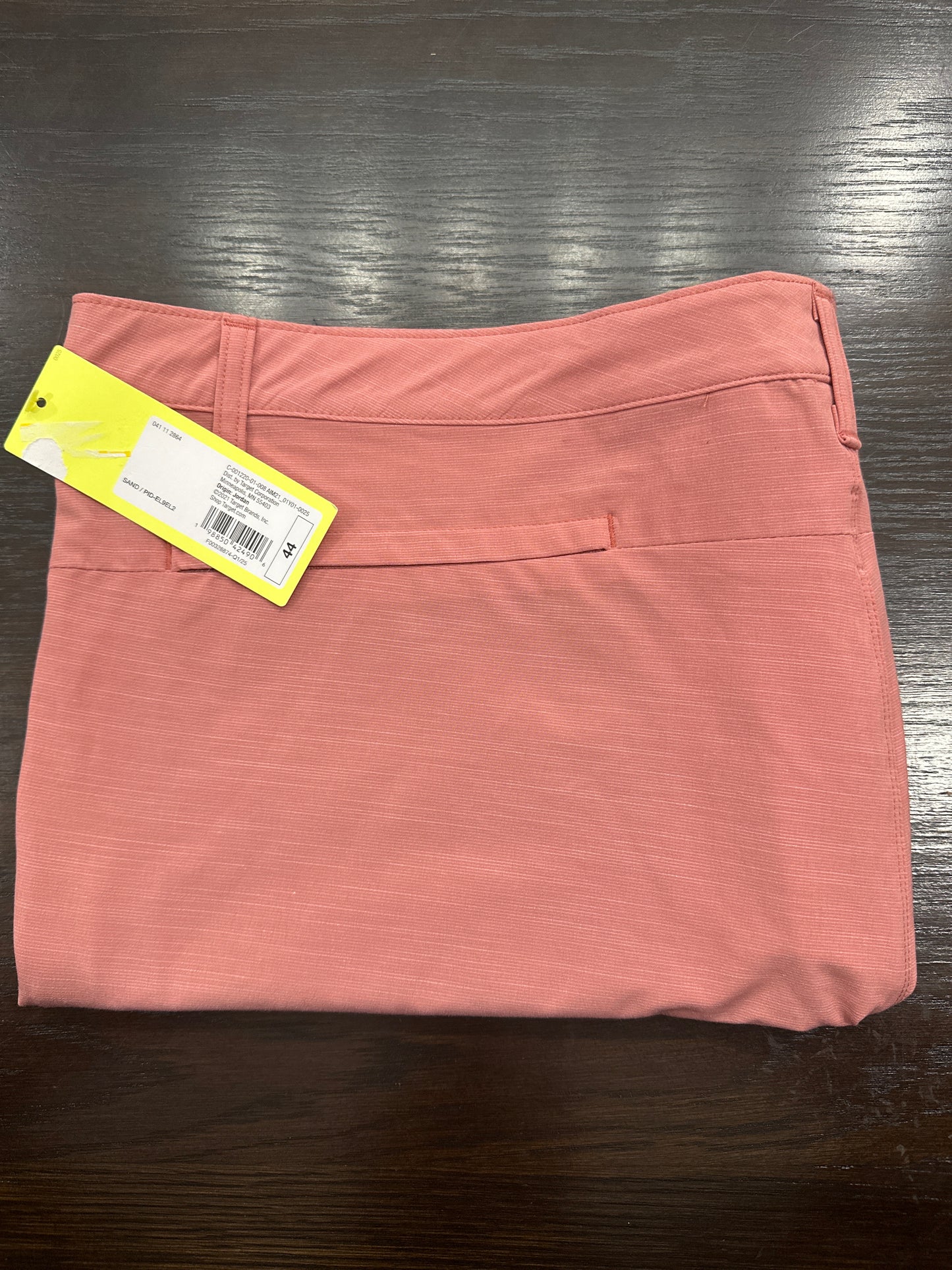 All in Motion™ Men’s Golf Shorts – 7" Inseam (Size 44), Sand / muted coral tone