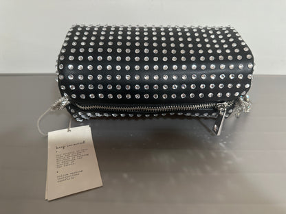 A New Day Rhinestone Studded Crossbody Clutch – Black