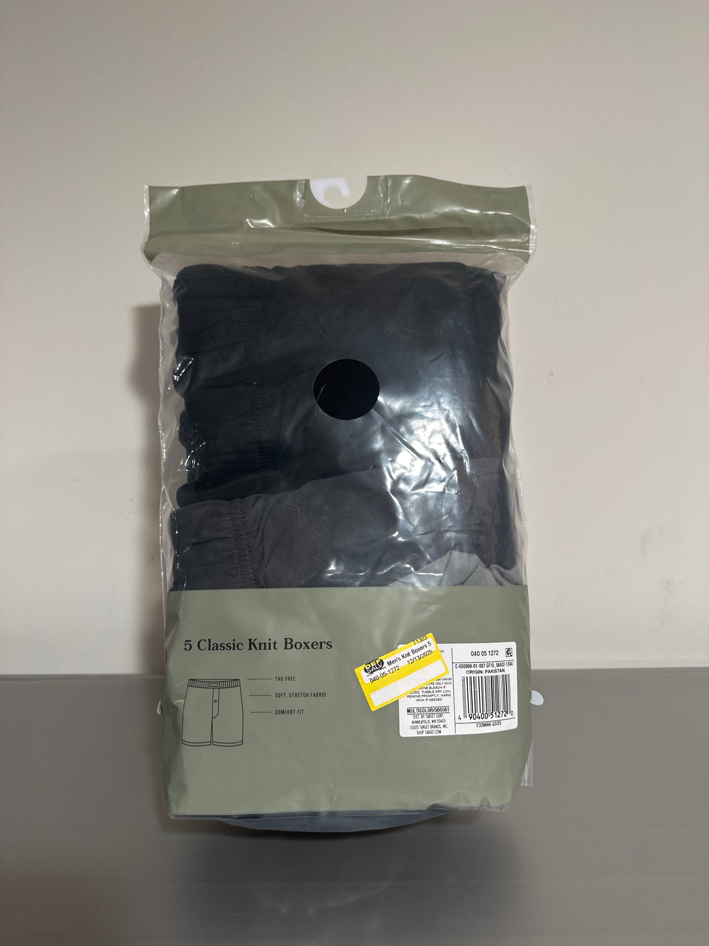 Goodfellow & Co™ Classic Knit Boxers – 5-Pack (S)