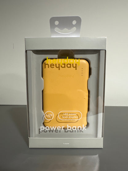 Heyday Power Bank – 5,000mAh Portable Charger with LED Power Display