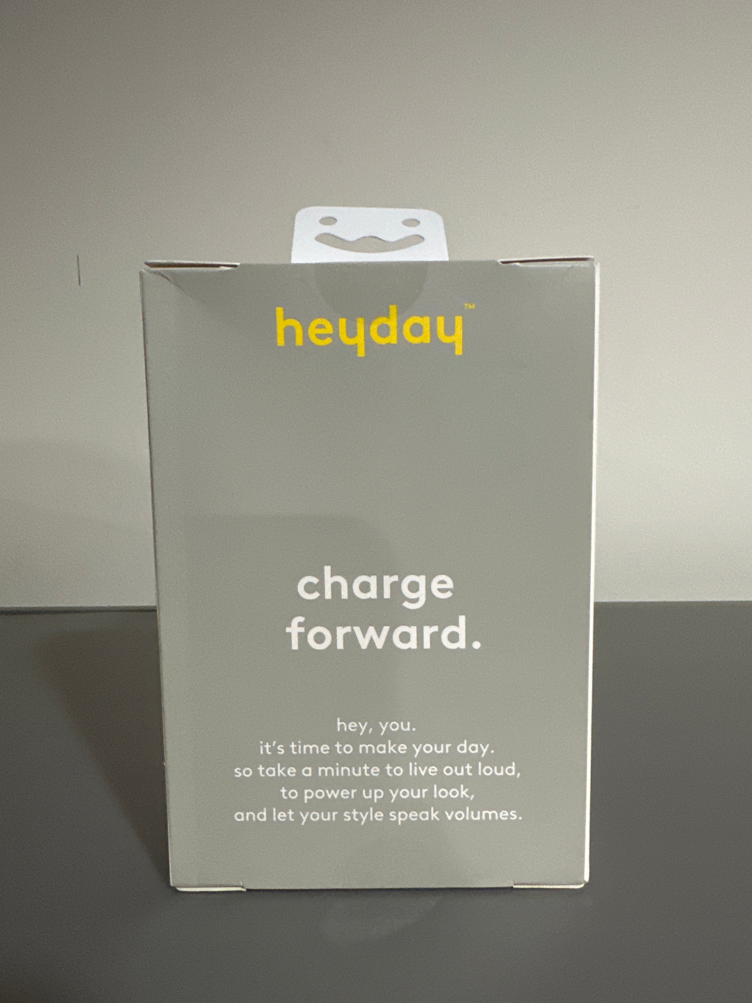 Heyday Power Bank – 5,000mAh Portable Charger with LED Power Display Yellow Gold