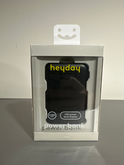 Heyday Power Bank – 5,000mAh Portable Charger with LED Power Display