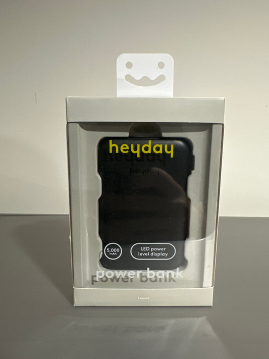 Heyday Power Bank – 5,000mAh Portable Charger with LED Power Display