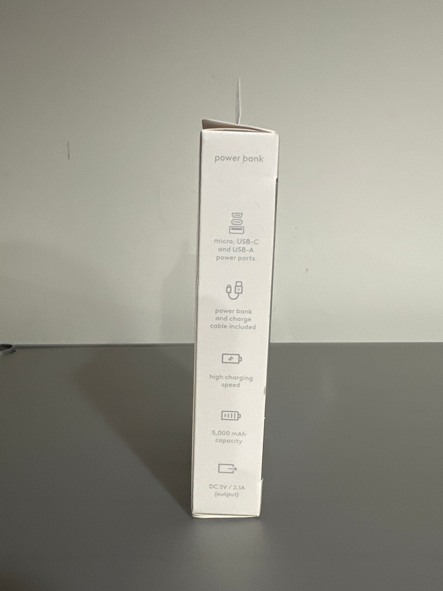 Heyday Power Bank – 5,000mAh Portable Charger with LED Power Display