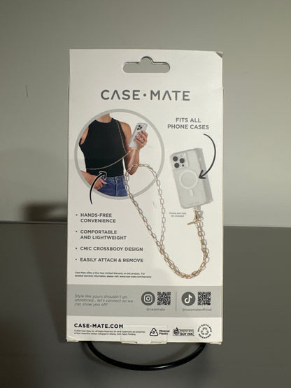 Case-Mate Phone Crossbody – Gold Chain Hands-Free Phone Strap