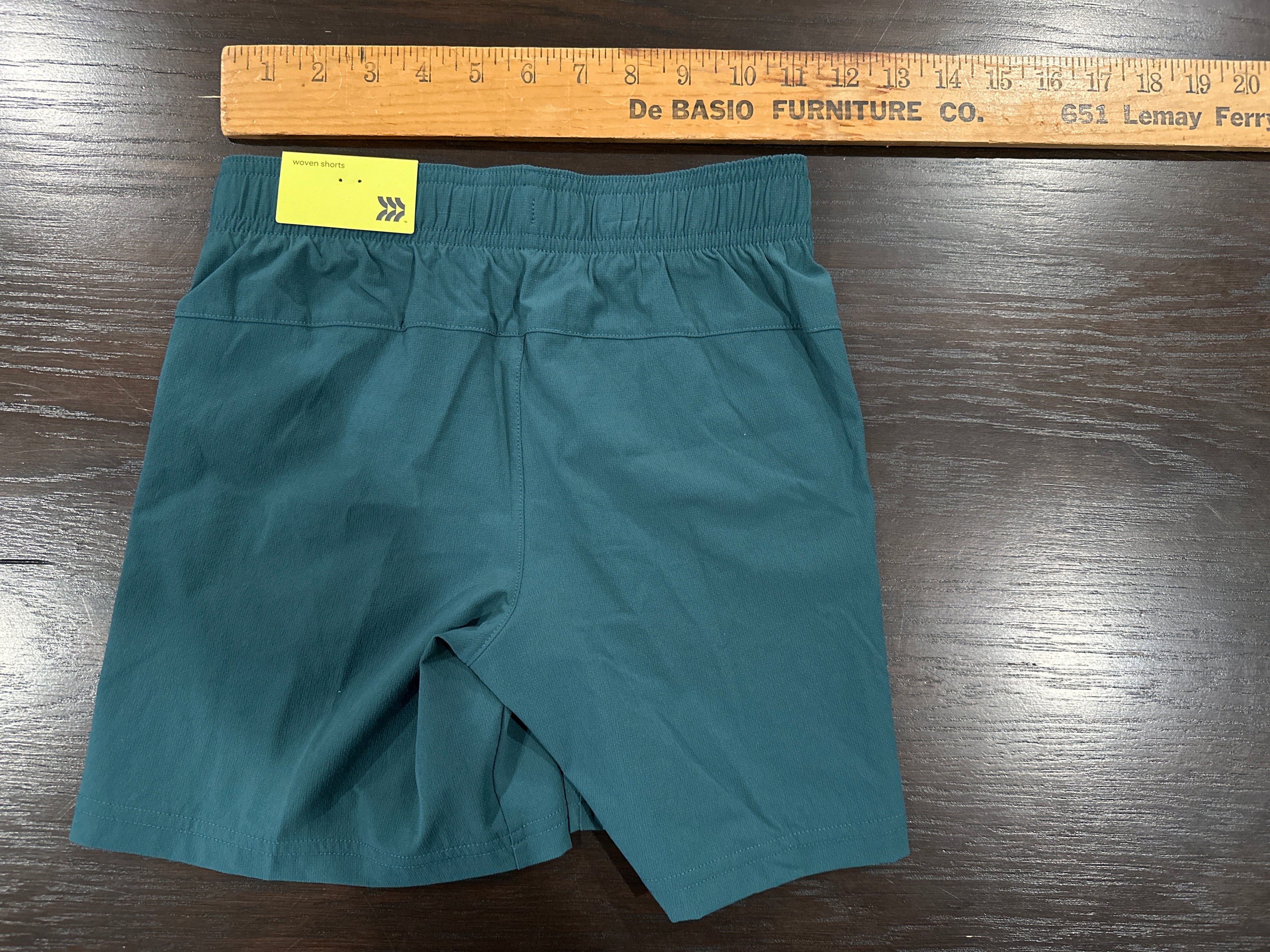 All in Motion Boys Stretch Woven Shorts Teal Blue Small