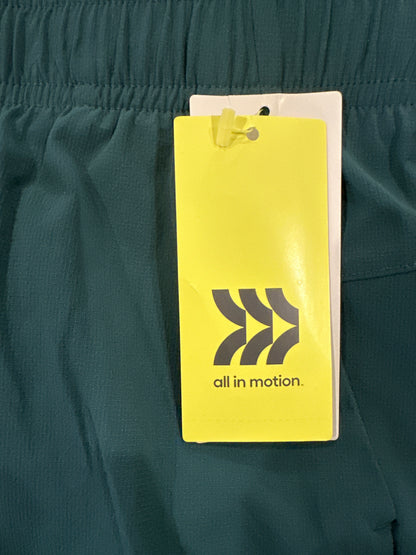 All in Motion™ Women’s Stretch Woven Shorts – Teal Blue (Size Small)