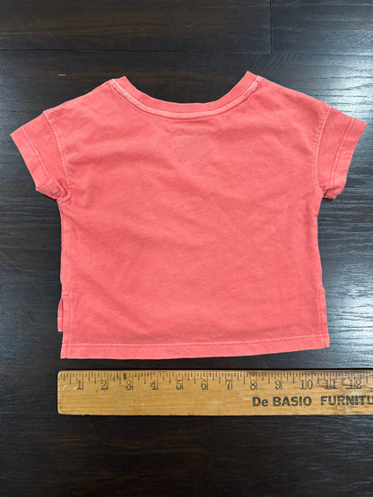 Cat & Jack® “Meet Me at the Beach” Short Sleeve Tee – Coral