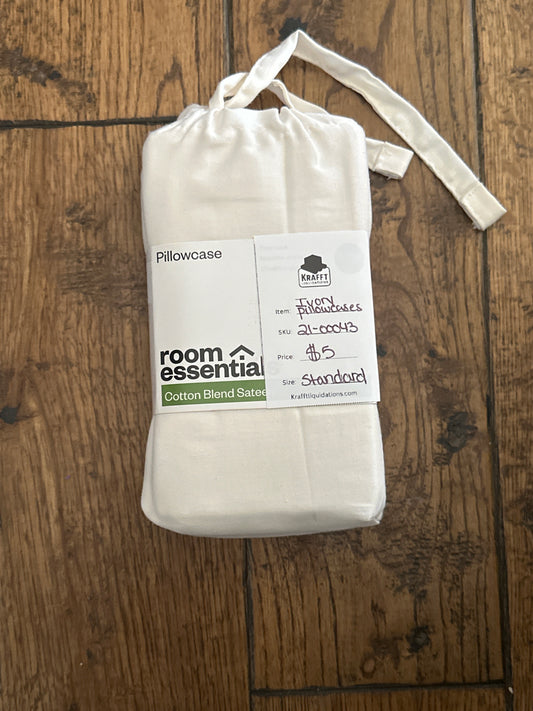 Easy Care Cotton Blend Sateen Pillowcase - Room Essentials™