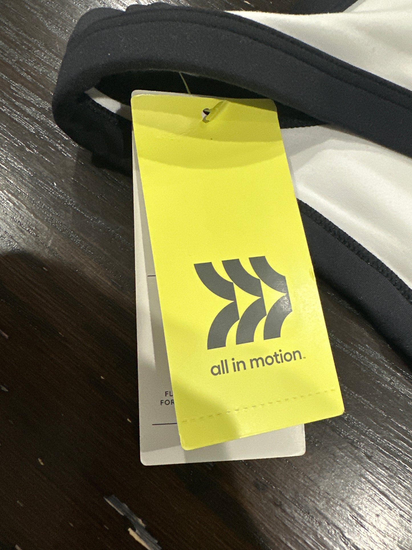 All in Motion Women’s High Neck Tank Top White Black Size L