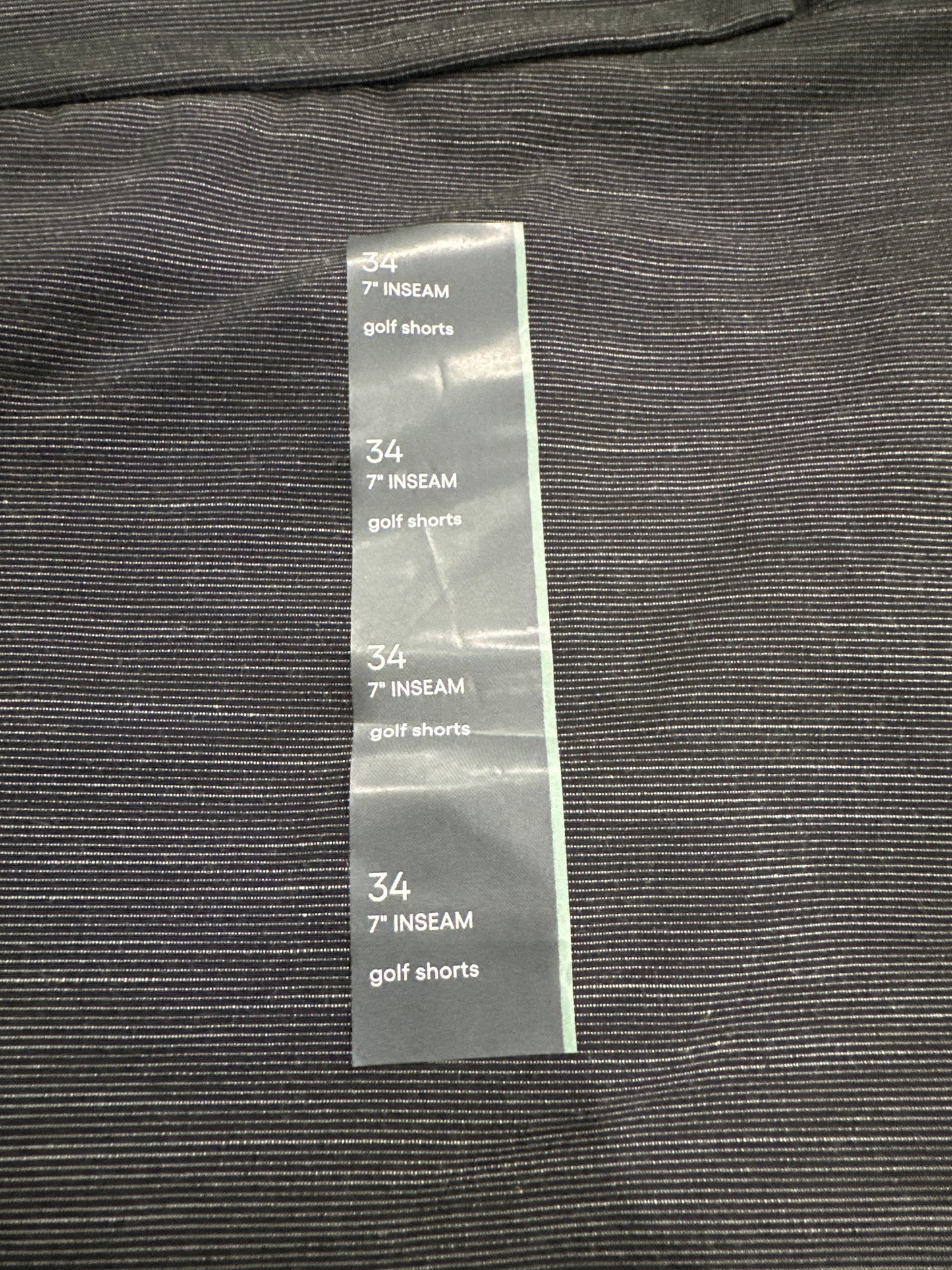 All in Motion Golf Shorts Men’s 34 Black 7” Inseam Stretch Moisture Wicking