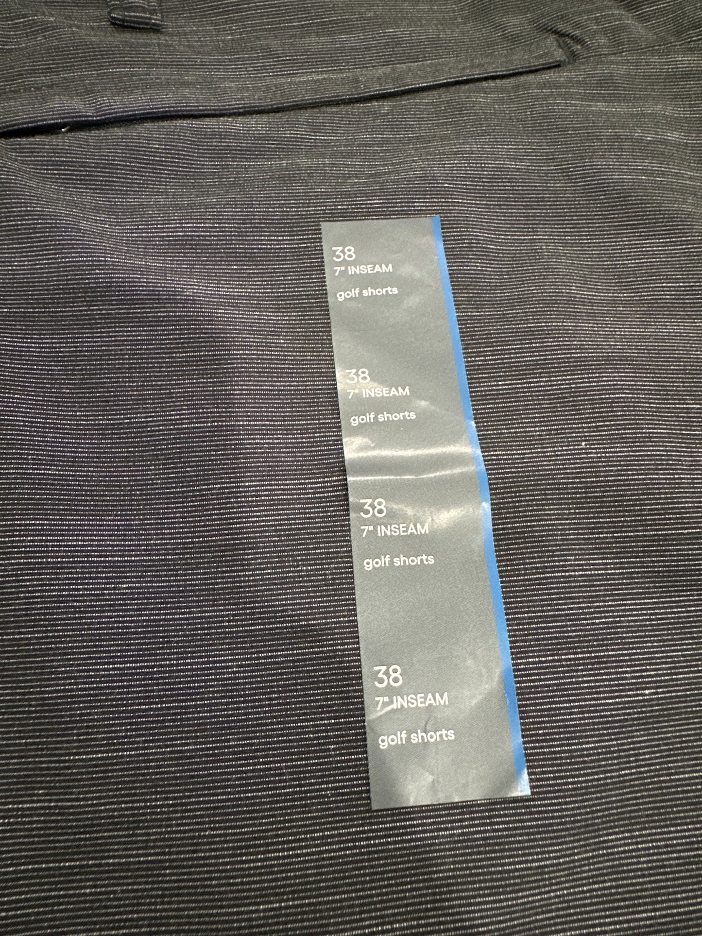 All in Motion Men’s Golf Shorts Size 38 Black 7” Inseam Unlined Stretch