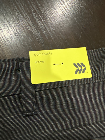 All in Motion Men’s Golf Shorts Size 38 Black 7” Inseam Unlined Stretch