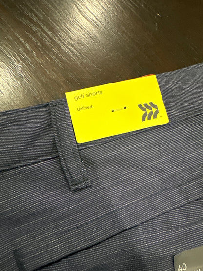 All in Motion Men’s Golf Shorts Size 40 Dark Blue 7” Inseam Unlined Stretch