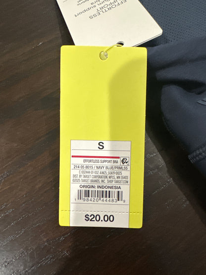 All in Motion™ Effortless Support Sports Bra – Navy Blue (Size Small)