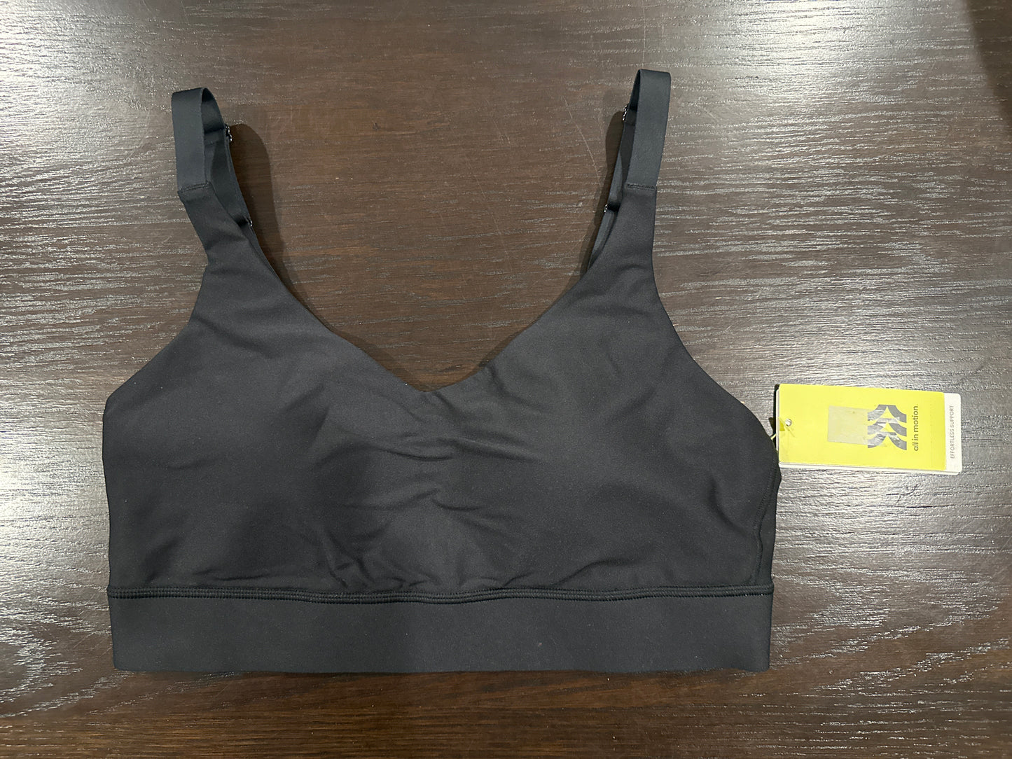 All in Motion™ Effortless Support Sports Bra – Black (Size Small)