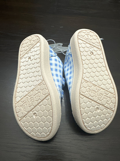 Cat & Jack Baby Gingham Hook-and-Loop Sneakers – Blue (Size 9)