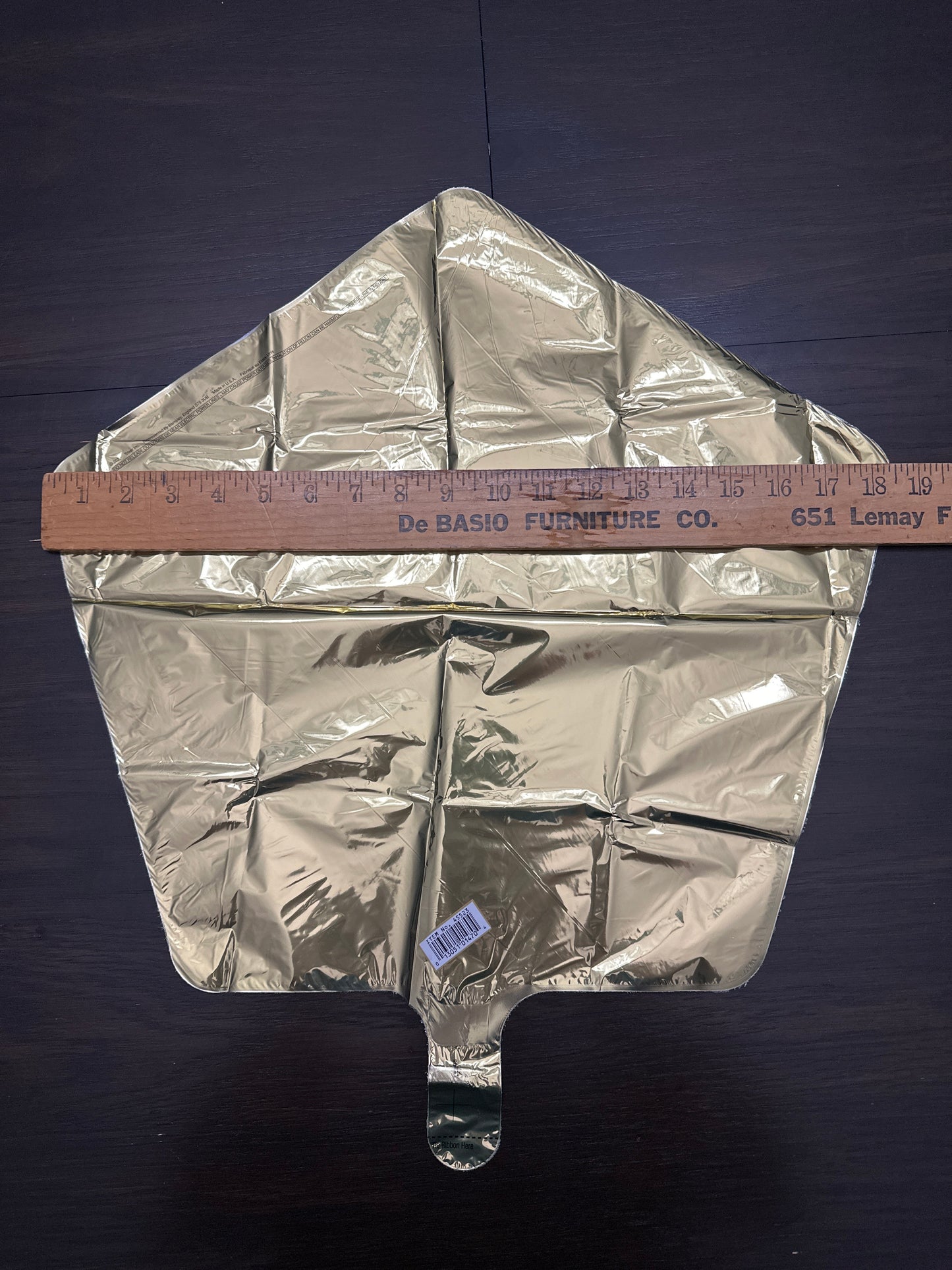 5pc Congrats Foil Balloon Bouquet Gold White Confetti Stars & Rounds Anagram