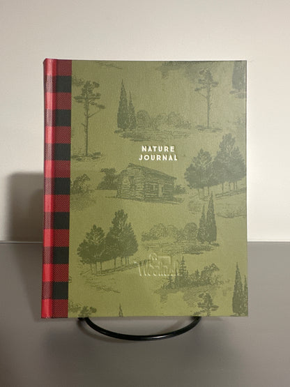 Woolrich Nature Journal Hardcover Green Plaid Spine Blank Lined Notebook