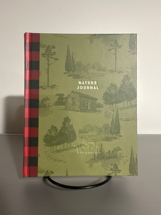 Woolrich Nature Journal Hardcover Green Plaid Spine Blank Lined Notebook