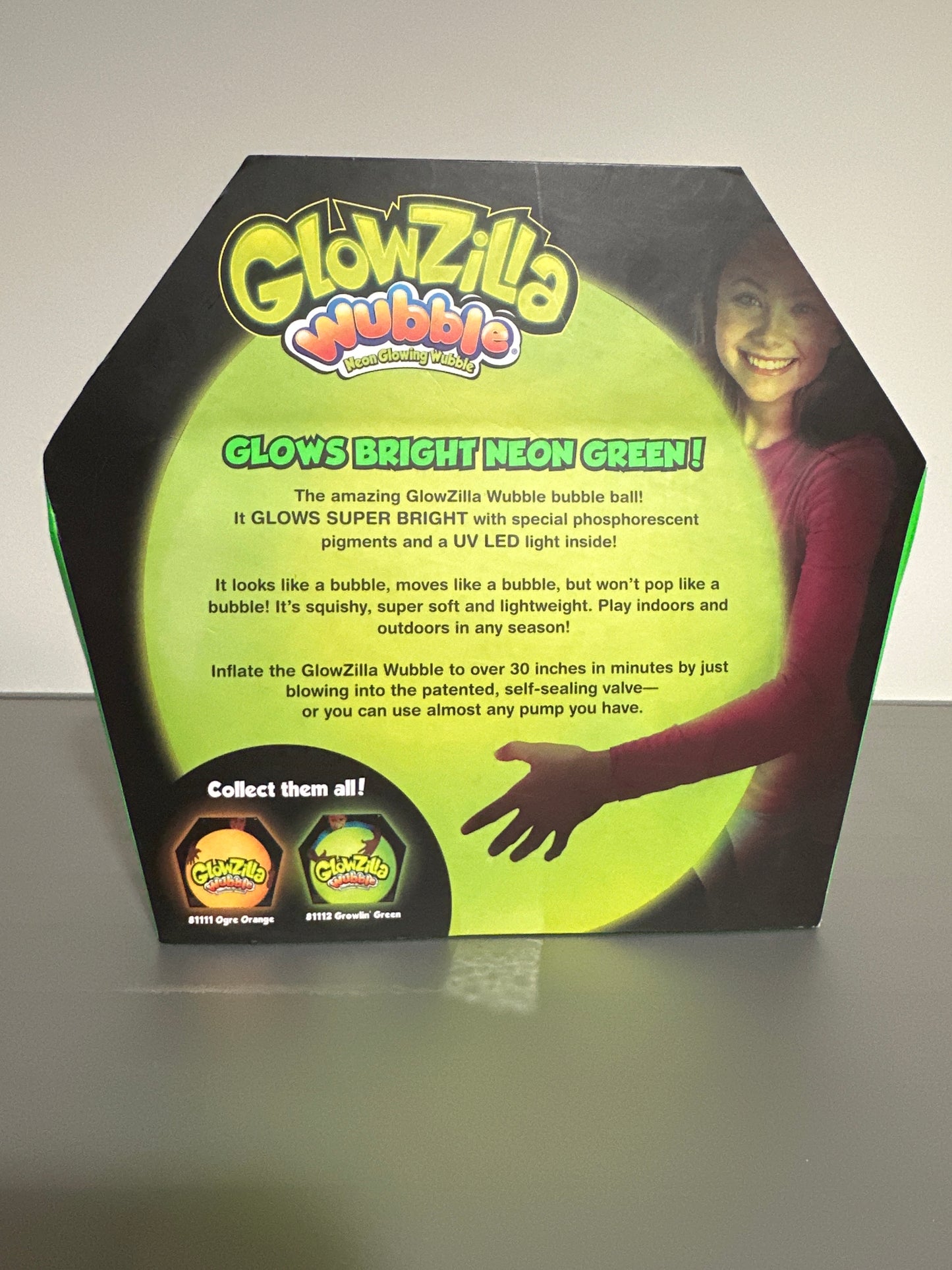 Wubble Glozilla Neon Glowing Ball