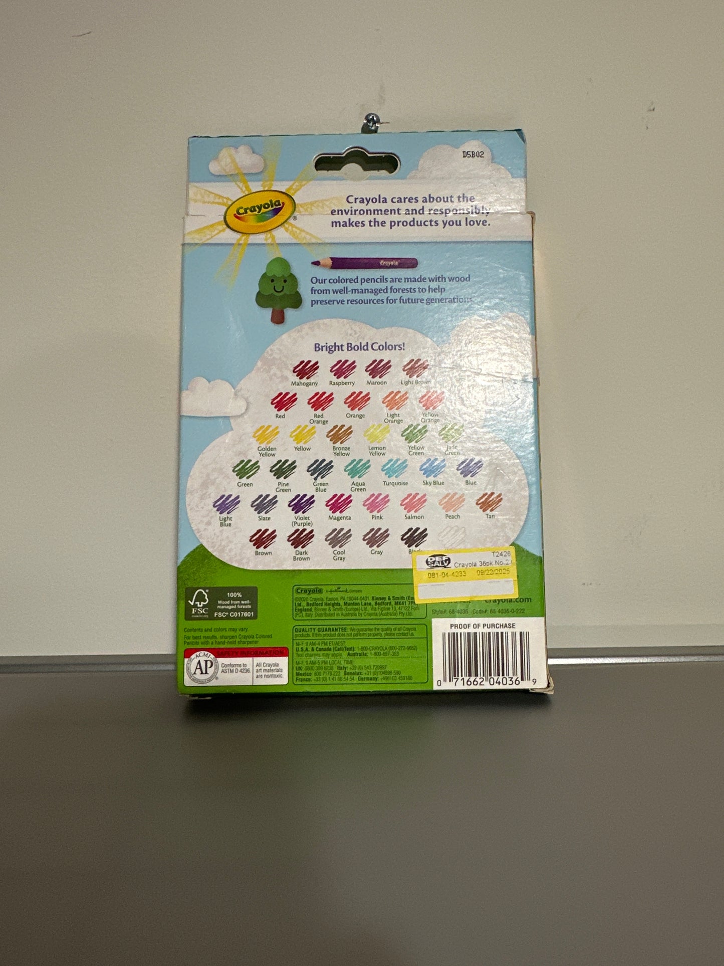 Crayola Colored Pencil Set 36 Ct