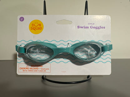 Sun Squad Kids Swim Goggles Ages 3+ Teal Anti-Fog Pool Beach Target