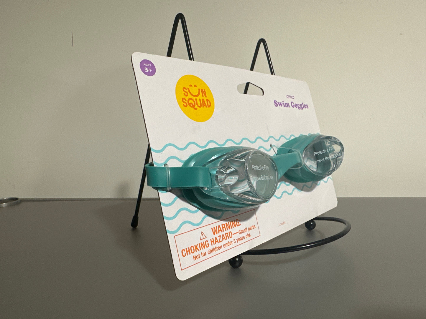 Sun Squad Kids Swim Goggles Ages 3+ Teal Anti-Fog Pool Beach Target