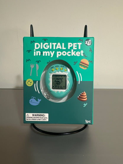 Digital Pet in My Pocket Virtual Pet Toy Keychain with Mini Games (Batteries Included)