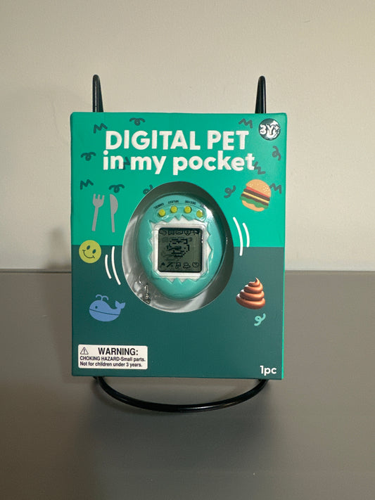 Digital Pet in My Pocket Virtual Pet Toy Keychain with Mini Games (Batteries Included)