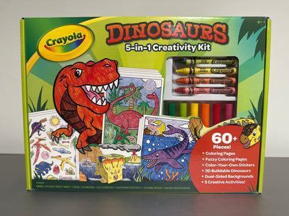 Crayola Dinosaurs 5-in-1 Creativity Kit (60+ Pieces)